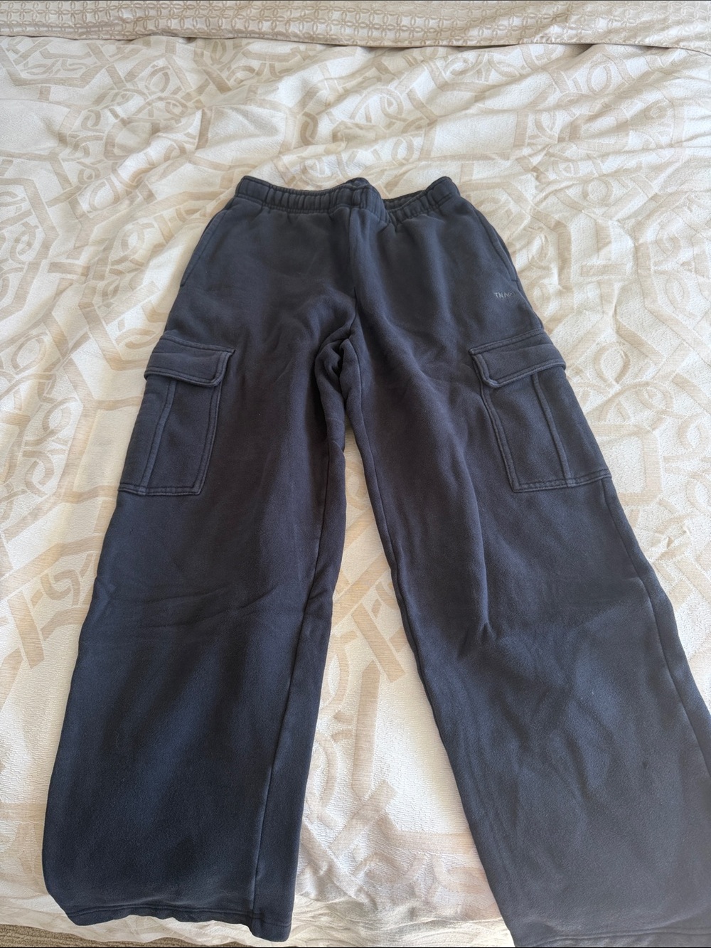 Aritzia Black Cargo Track Pants - Relaxed Joggers
